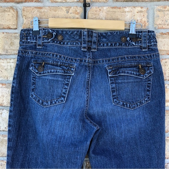 Eddie Bauer Est 1920 Adjustable Waist Button Flap Back Pockets 2009 Jeans 10R - Picture 5 of 16